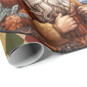 ヴィンテージサンタクロースホリデークリスマス ラッピングペーパー (ロールコーナー)