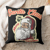 ヴィンテージサンタクロースホリデーフォー彼女 クッション (ブランケット)