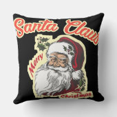 ヴィンテージサンタクロースホリデーフォー彼女 クッション (裏面)
