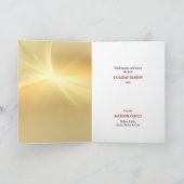 ヴィンテージサンタクロースポートレートクリスマスカード カード (内部)