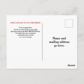 ヴィンテージサンタクロースメリークリスマスカスタマイズ ポストカード (裏面)