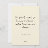 ヴィンテージサンタクロースメリークリスマスグリーティング シーズンカード (裏面)