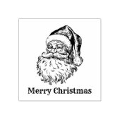 ヴィンテージサンタクロースメリークリスマス ラバースタンプ (インプリント)