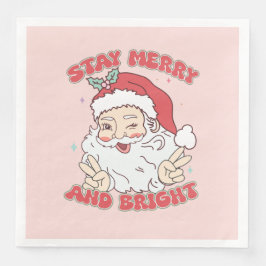 ヴィンテージサンタクロースメリーステイ&ブライトクリスマス