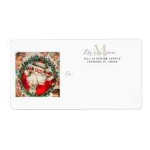 ヴィンテージサンタクロースモノグラムリターン出荷ラベル