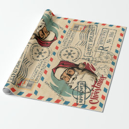 ヴィンテージサンタクロースラッピング紙 ラッピングペーパー