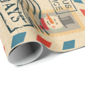 ヴィンテージサンタクロースラッピング紙 ラッピングペーパー (ロールコーナー)