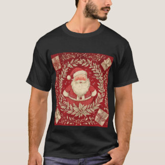 ヴィンテージサンタクロースリースTシャツ Tシャツ