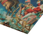 ヴィンテージサンタクロースレイクリスマスホリデー カッティングボード (角)