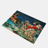 ヴィンテージサンタクロースレイクリスマスホリデー ドアマット (アングル)