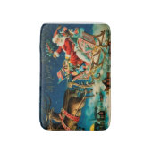 ヴィンテージサンタクロースレイクリスマスホリデー バスマット (正面縦)