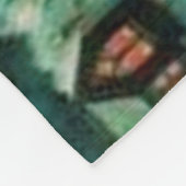 ヴィンテージサンタクロースレイクリスマスホリデー フリースブランケット (角)