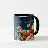 ヴィンテージサンタクロースレイクリスマスホリデー マグカップ (正面右)