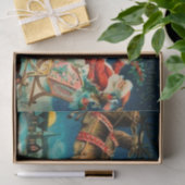 ヴィンテージサンタクロースレイクリスマスホリデー 薄葉紙 (ギフト)