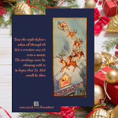 ヴィンテージサンタクロースレイトナディアオ飛んでいるーバー シーズンカード