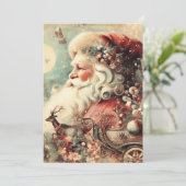 ヴィンテージサンタクロースレイムーンプレゼント シーズンカード (スタンド正面)