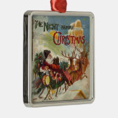 ヴィンテージサンタクロースレインダースリーオーナメント メタルオーナメント (右)