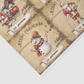 ヴィンテージサンタクロースレイ雪だるまツリースターベア 薄葉紙 (詳細)