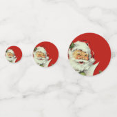 ヴィンテージサンタクロースレッドクリスマスホリデー コンフェッティ (正面)