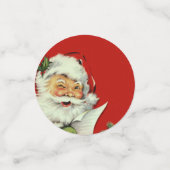 ヴィンテージサンタクロースレッドクリスマスホリデー コンフェッティ (スモール正面)