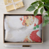 ヴィンテージサンタクロースレトロクリスマス 薄葉紙 (ギフト)