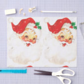 ヴィンテージサンタクロースレトロクリスマス 薄葉紙 (クラフト)