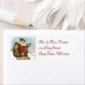 ヴィンテージサンタクロース住所 シール (インサイチュ)