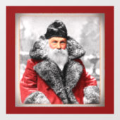 ヴィンテージサンタクロース写真ティッシュペーパー ウィンドウサイン (シート)