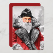 ヴィンテージサンタクロース写真 シーズンカード (正面/裏面)
