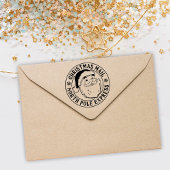 ヴィンテージサンタクロース北極デリバリークリスマス セルフインキングスタンプ