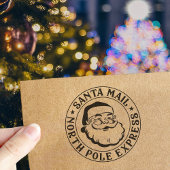 ヴィンテージサンタクロース北極デリバリークリスマス セルフインキングスタンプ