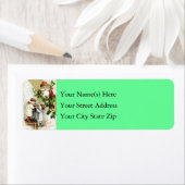 ヴィンテージサンタクロース喜びのクリスマス ラベル (インサイチュ)