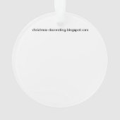 ヴィンテージサンタクロース喫煙Aパイプ オーナメント (裏面)