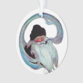 ヴィンテージサンタクロース喫煙Aパイプ オーナメント (正面)