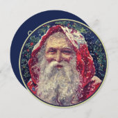 ヴィンテージサンタクロース招待状 招待状 (正面/裏面)