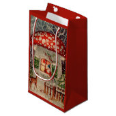 ヴィンテージサンタクロース格言インマッシュルームホリデー スモールペーパーバッグ (正面アングル)