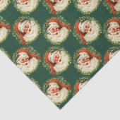 ヴィンテージサンタクロース模様クリスマス 薄葉紙 (詳細)