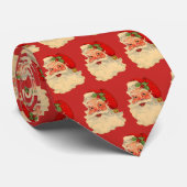ヴィンテージサンタクロース模様 ネクタイ (ロール)