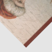 ヴィンテージサンタクロース父クリスマスデクページ 薄葉紙 (詳細)