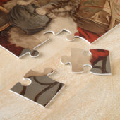 ヴィンテージサンタクロース猫クリスマスジグソーパズル ジグソーパズル (側面)