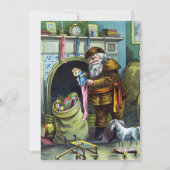 ヴィンテージサンタクロース玩具クリスマスパーティの招待状 招待状 (正面)