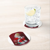 ヴィンテージサンタクロース玩具 ラウンドペーパーコースター (インサイチュ)
