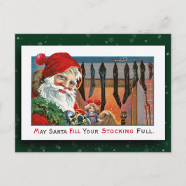 ヴィンテージサンタクロース画像はがき シーズンポストカード