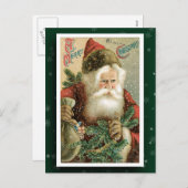 ヴィンテージサンタクロース画像 シーズンポストカード (正面/裏面)