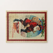 ヴィンテージサンタクロース登山インティムニーおもしろい ジグソーパズル (横)