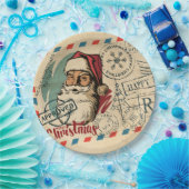 ヴィンテージサンタクロース紙プレート ペーパープレート (パーティー)