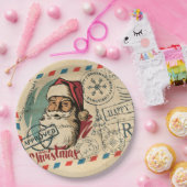 ヴィンテージサンタクロース紙プレート ペーパープレート (パーティー)