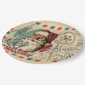 ヴィンテージサンタクロース紙プレート ペーパープレート (アングル)