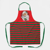 ヴィンテージサンタクロース緑と赤 エプロン (正面)