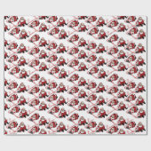 ヴィンテージサンタクロース遊のおもちゃがクリスマスを訓練 ラッピングペーパー (フラット)